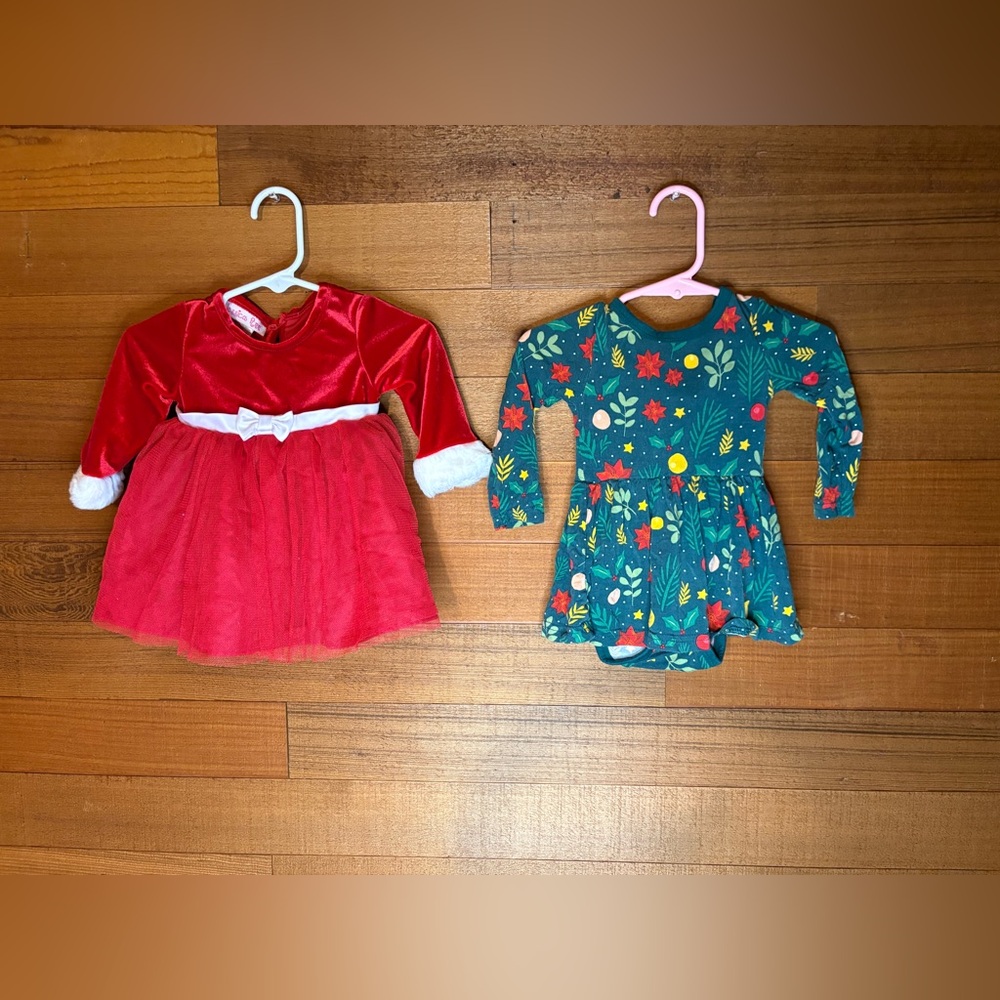 Baby Girl Holiday Dresses – Bundle of 2